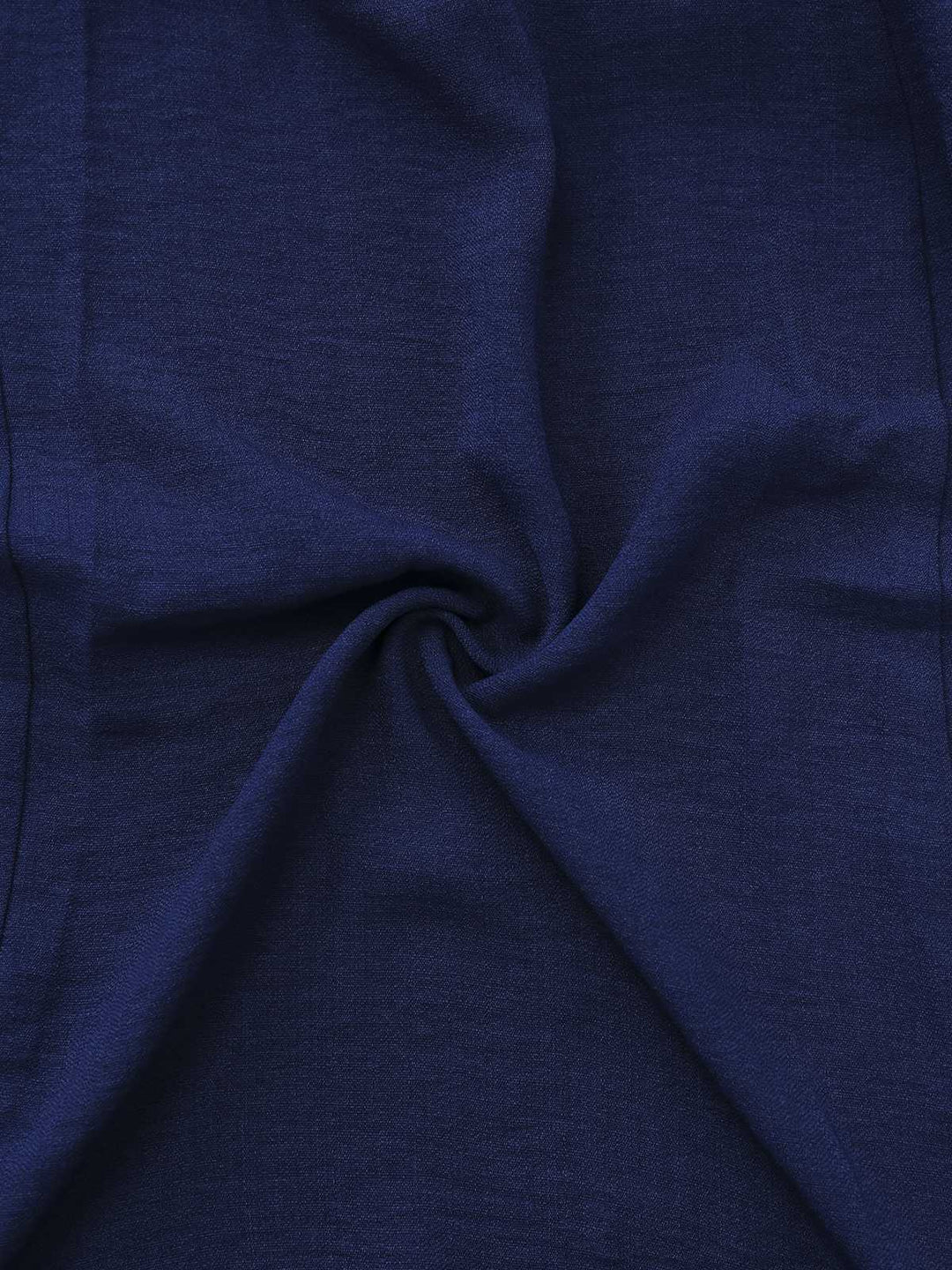Dark Blue 1940s Contrast-Trim Belted Shirt Dress - vintage dress, retro fashion