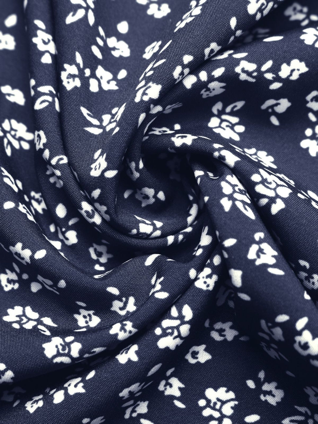 Dark-Blue-1940s-Floral-Lace-V-Neck-Patchwork-Dress, vintage, retro, dress