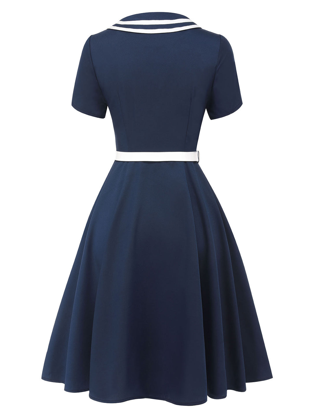 [Pre-Sale] Dark Blue 1950s Sailor Style Double Breasted Dress, vintage dress, retro fashion, rockabilly, pin-up fashion - perfect for women who love vintage and retro fashion