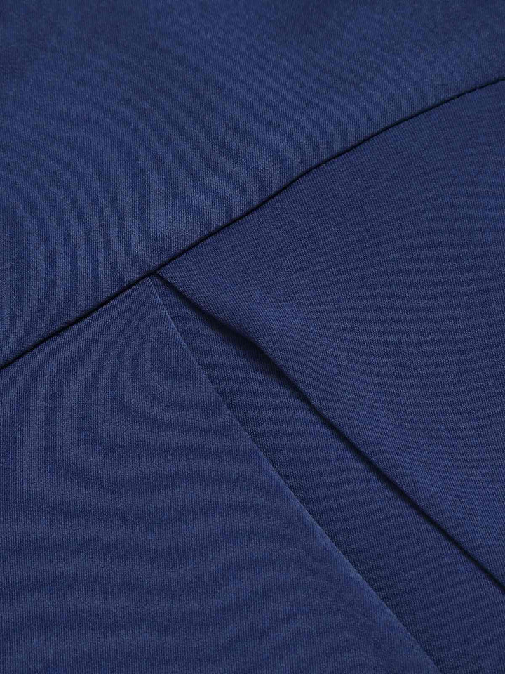 Dark Blue 1950s Solid High-Waist Pleated Skirt, vintage skirt, retro style - perfect for women who love vintage and retro fashion