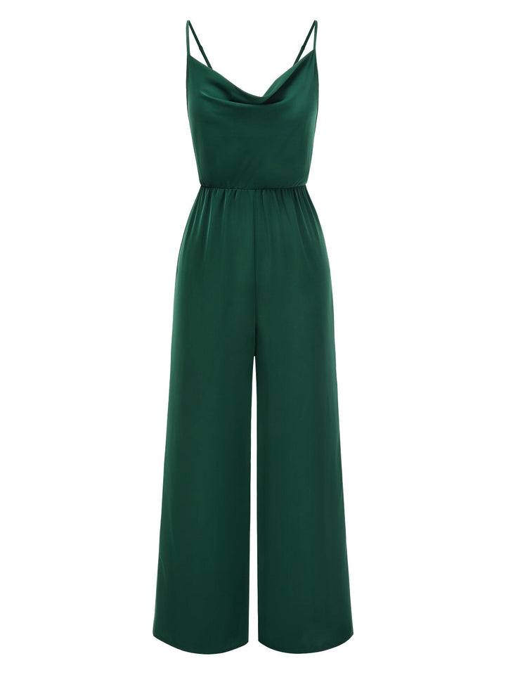 1930s Solid Spaghetti Straps Cowl | 1930s | vintage romper, retro jumpsuit