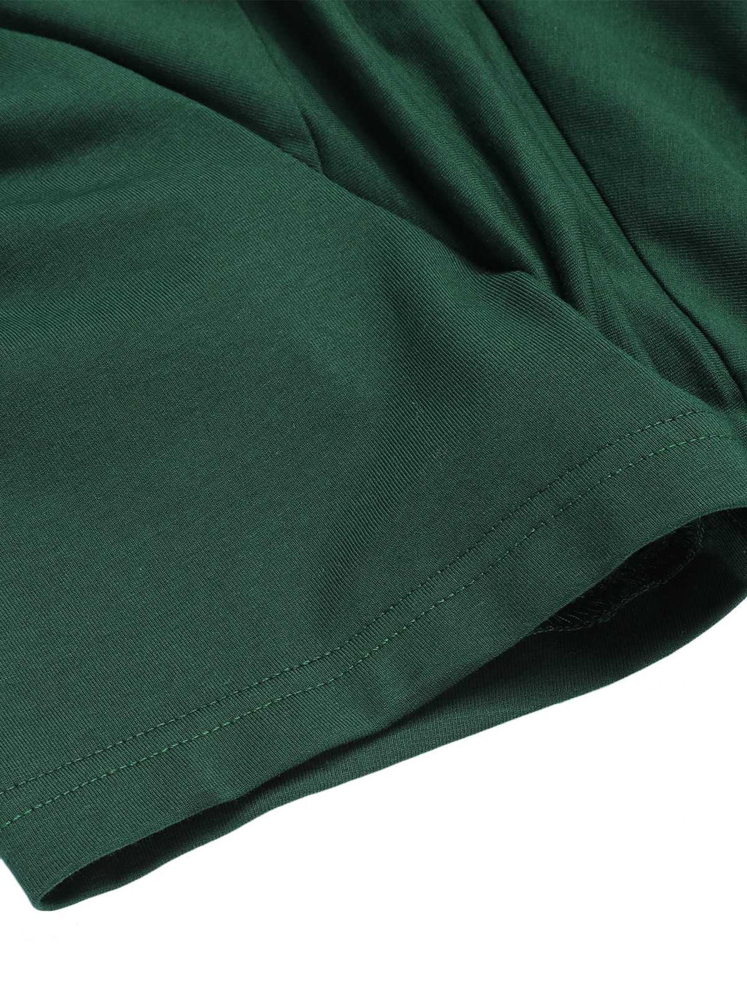 Dark Green 1940s Solid Wrap Dress — vintage elegance for the modern woman