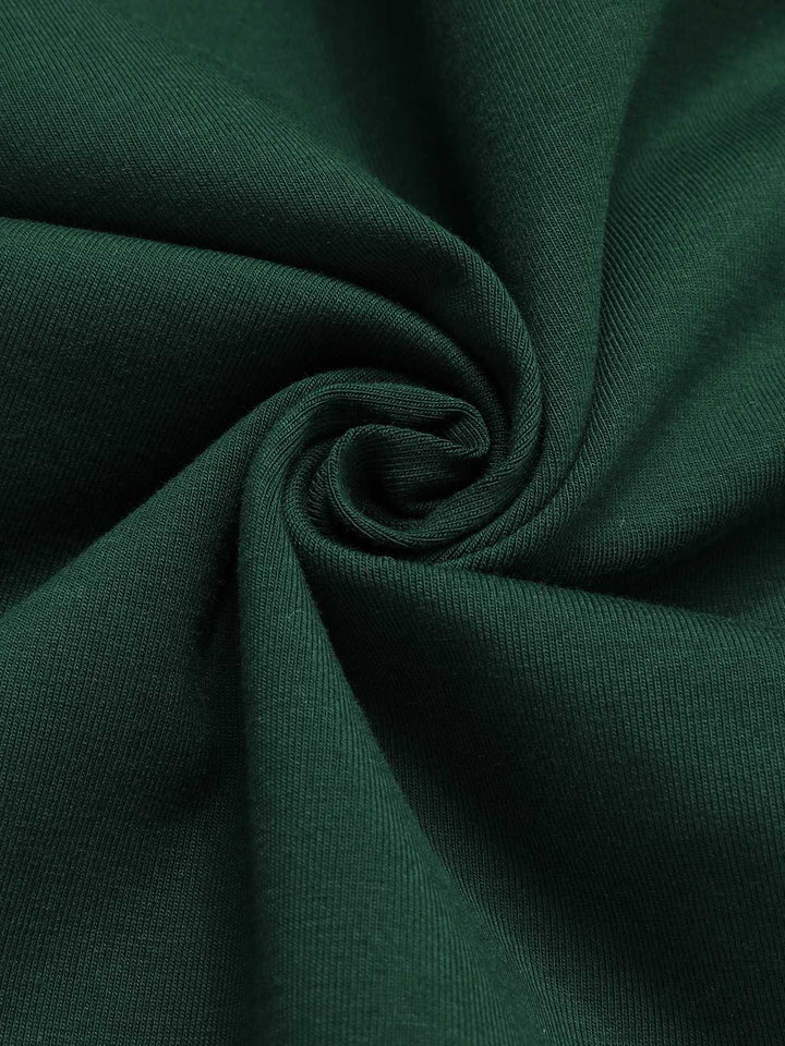Dark Green 1940s Solid Wrap Dress: timeless style reimagined