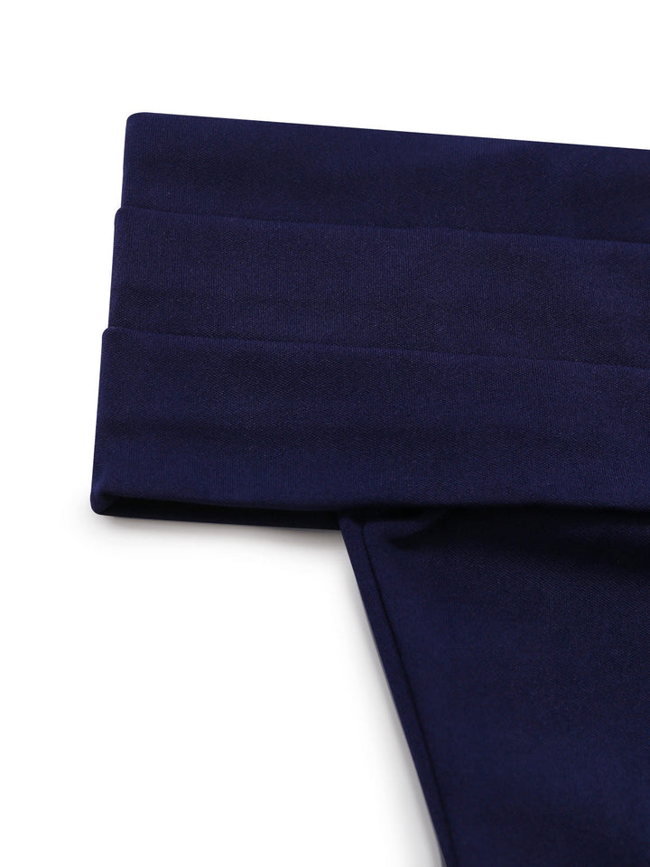 Deep Blue 1950s Vintage Retro Dress 6