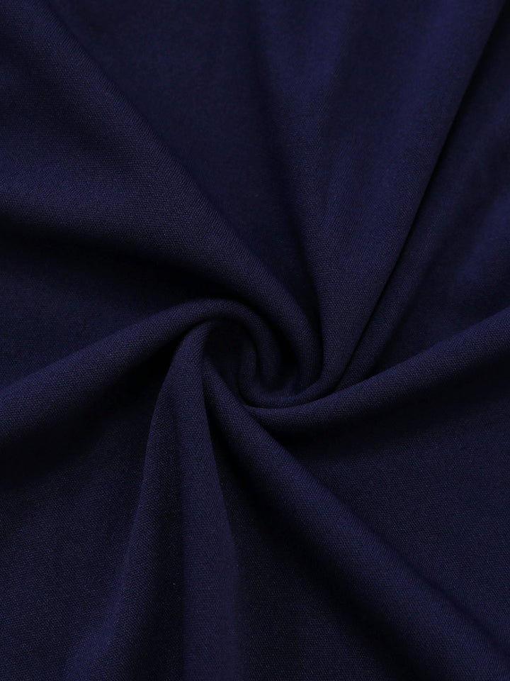 Deep Blue 1950s Vintage Retro Dress 5