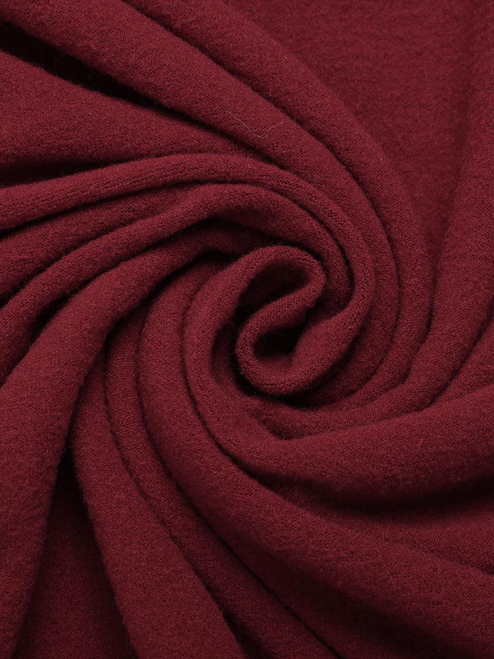 Deep Red 1960s Solid Tie Waist Dress, vintage dress, retro fashion - perfect for women who love vintage and retro fashion