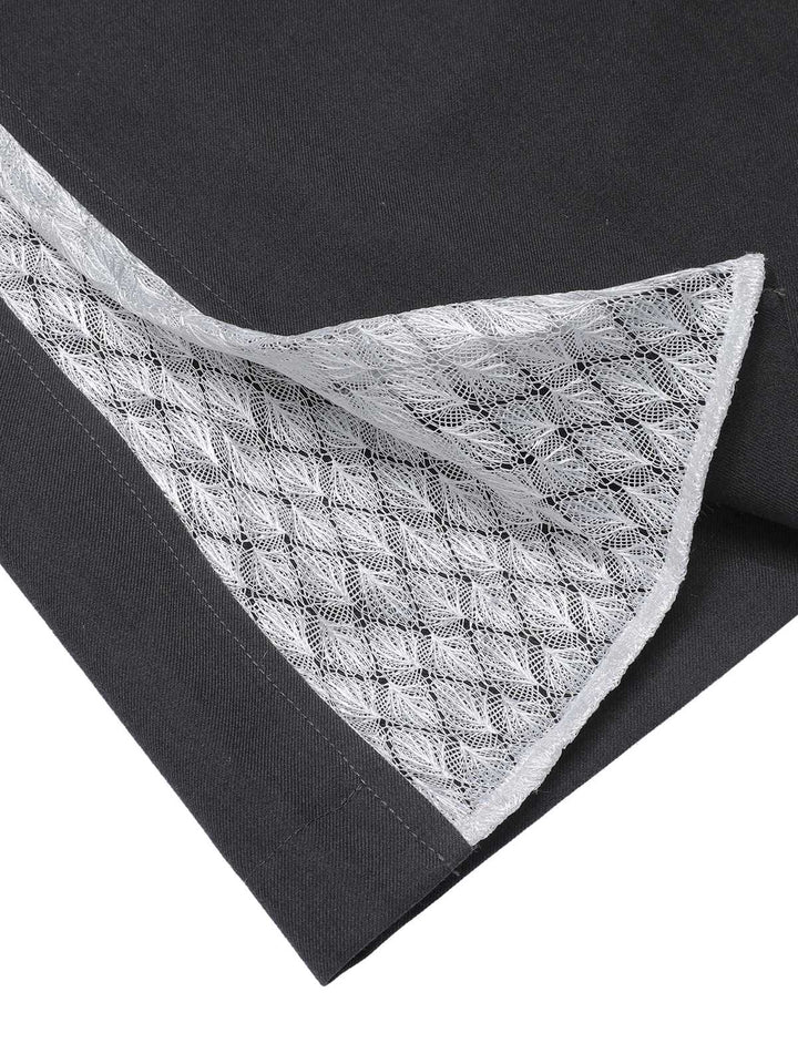 Gray 1940s V-Neck Lapel Lace-Patchwork Jumpsuit, vintage romper, retro jumpsuit - perfect for women who love vintage and retro fashion