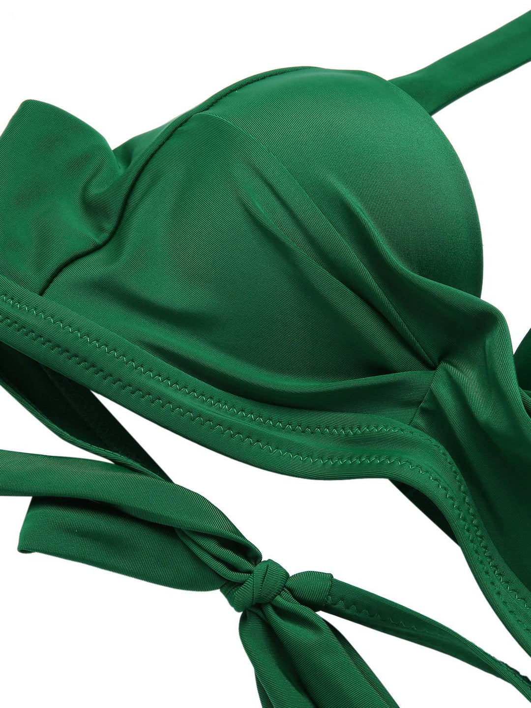 Green 1930s Halter Tropical Plants Swimsuit, vintage swimsuit, pin-up swimwear - perfect for women who love vintage and retro fashion