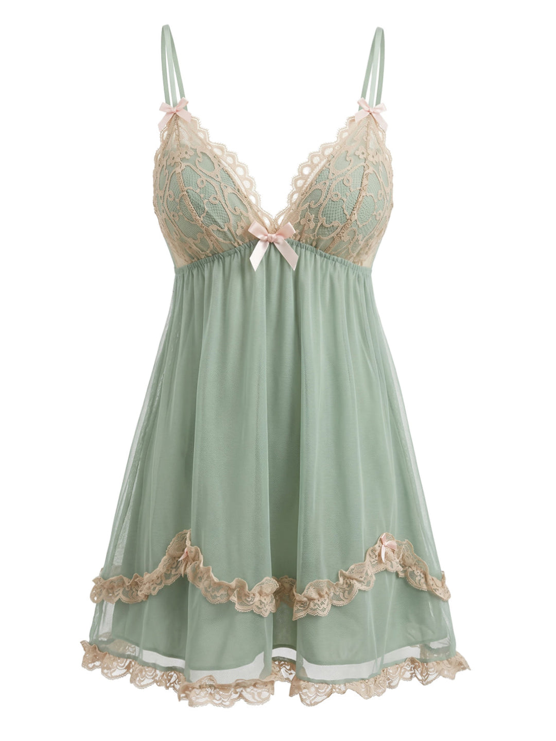 Green Vintage Retro Nightgown 2