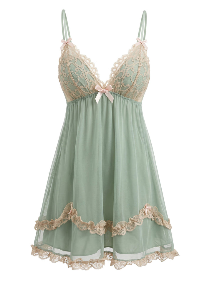 Green Vintage Retro Nightgown 2