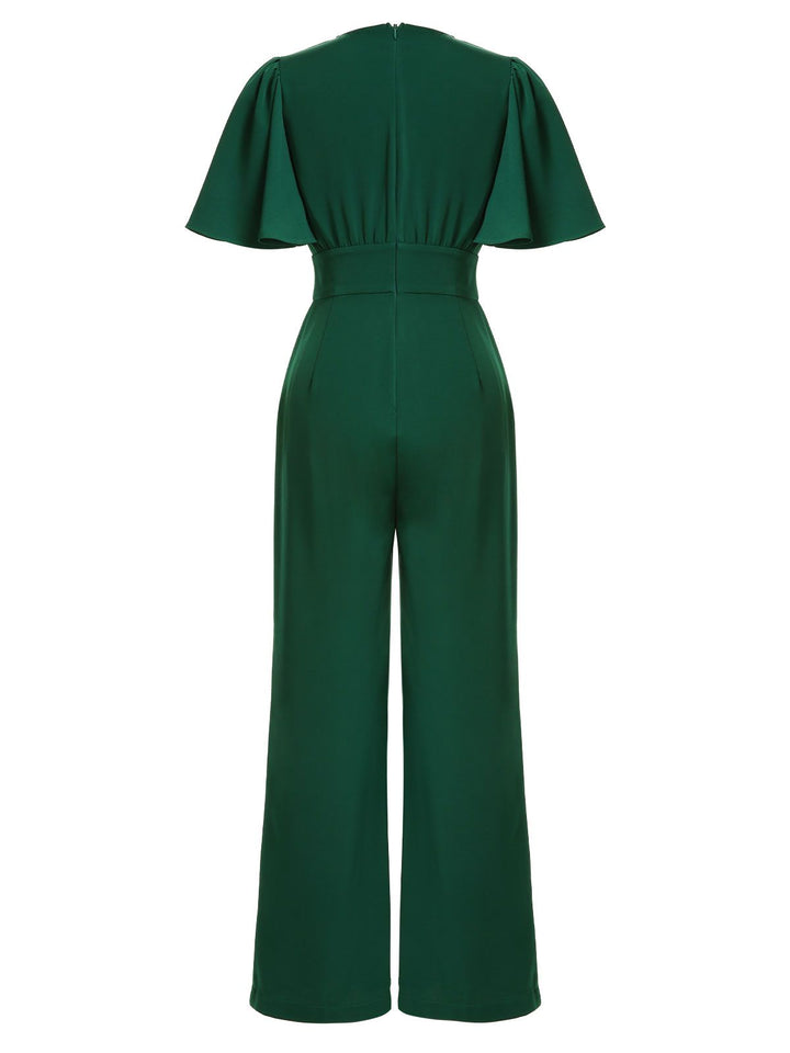 1930s Solid VNeck Jumpsuit | 1930s | vintage romper, retro jumpsuit