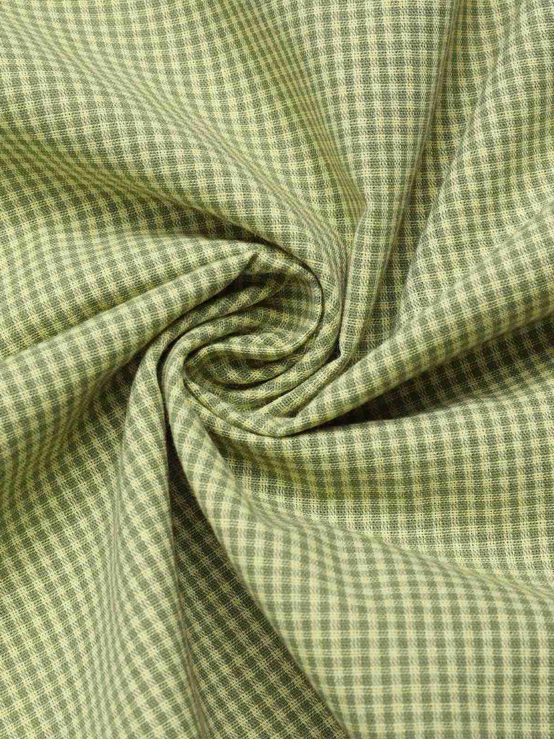 Green 1940s Lace Plaid Cotton Patchwork Dress — the kind of 1940s dress that makes strangers smile