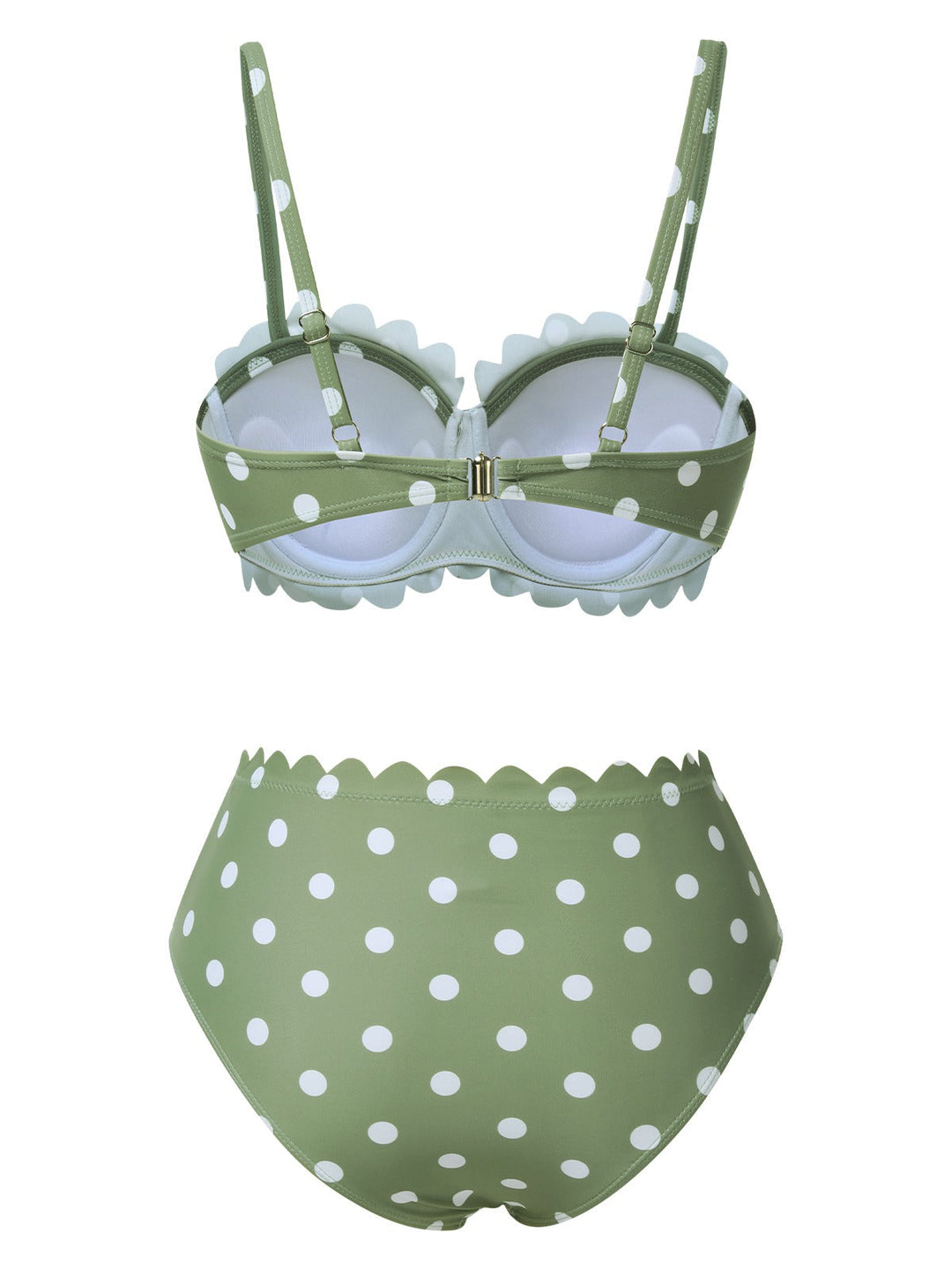 1940s Petal Edge Polka Dots | 1940s | vintage swimsuit, retro beachwear