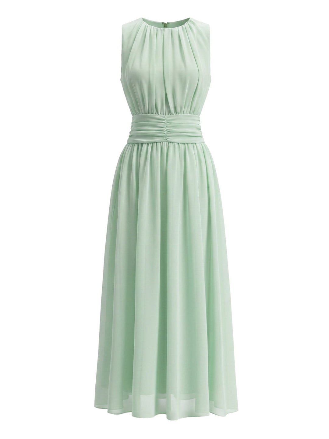Elegant Pale Green 1940s Vintage Dress 3