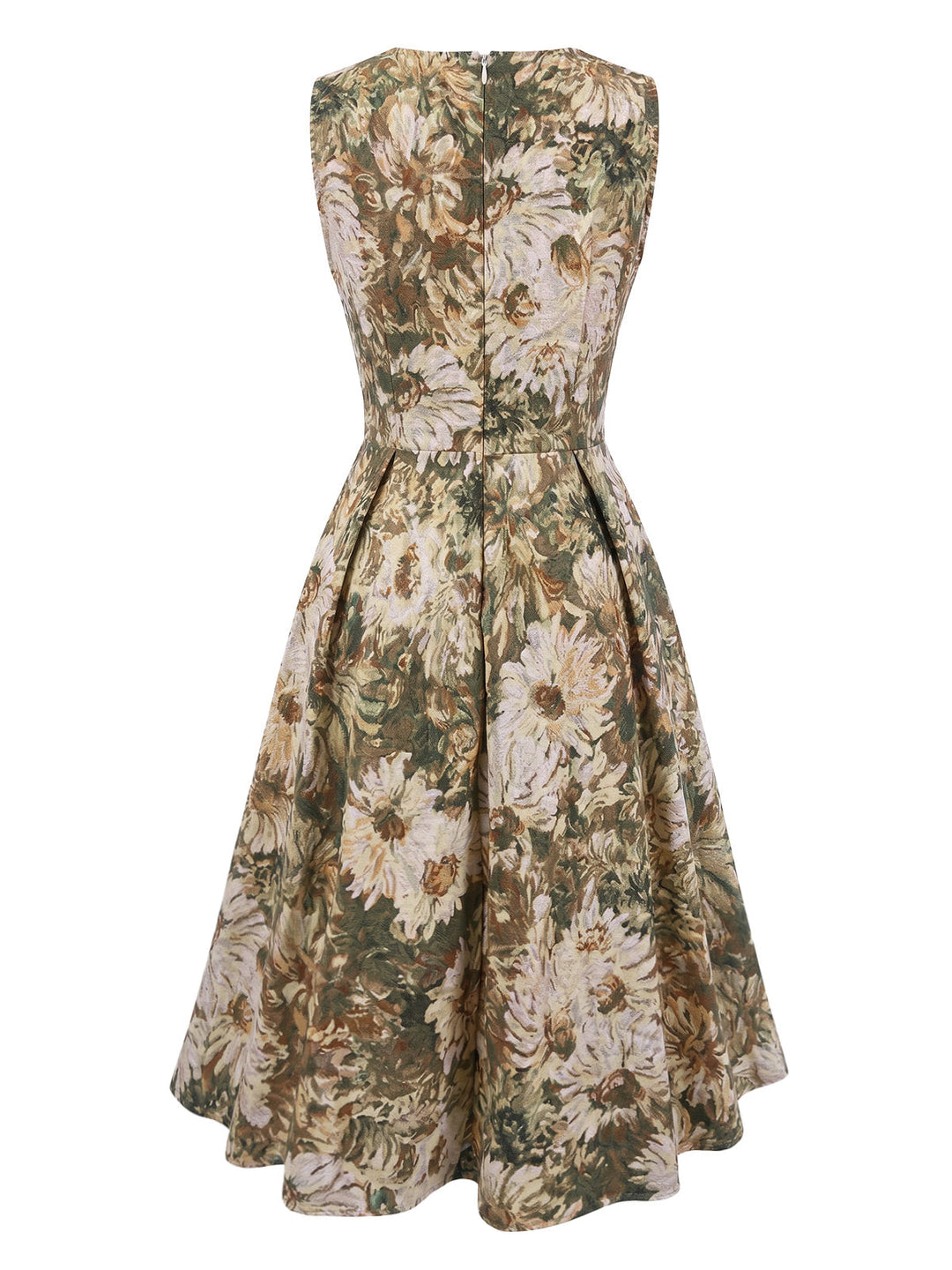 Green 1950s Vintage Classic Dress 2