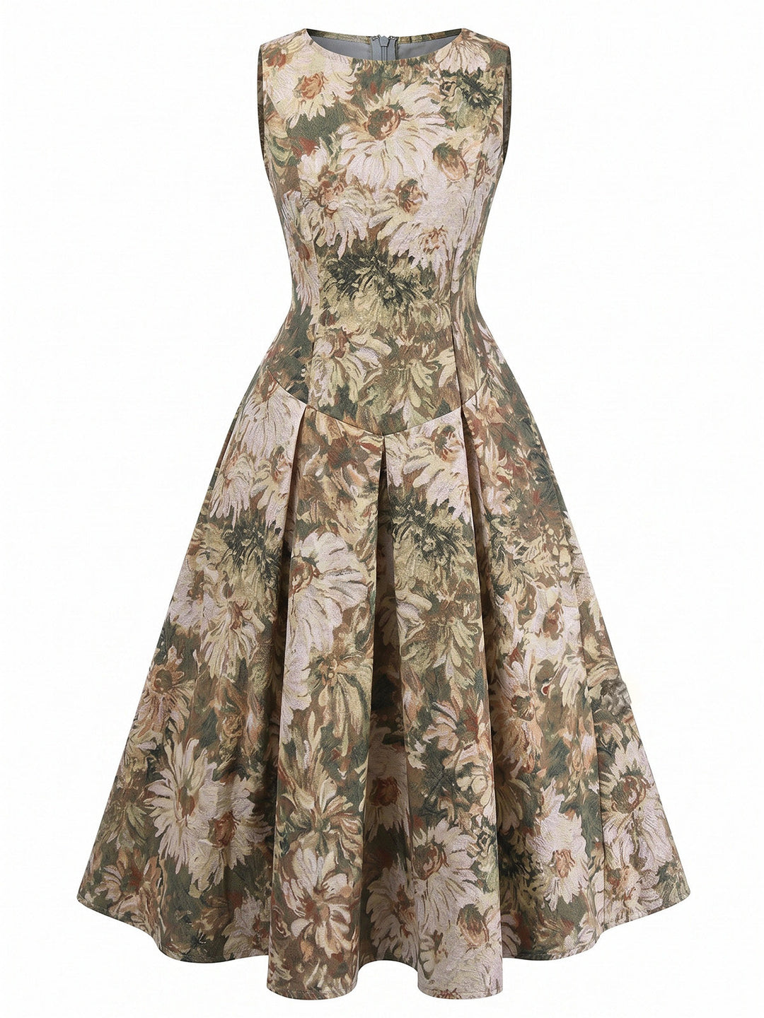 Green 1950s Vintage Classic Dress 3
