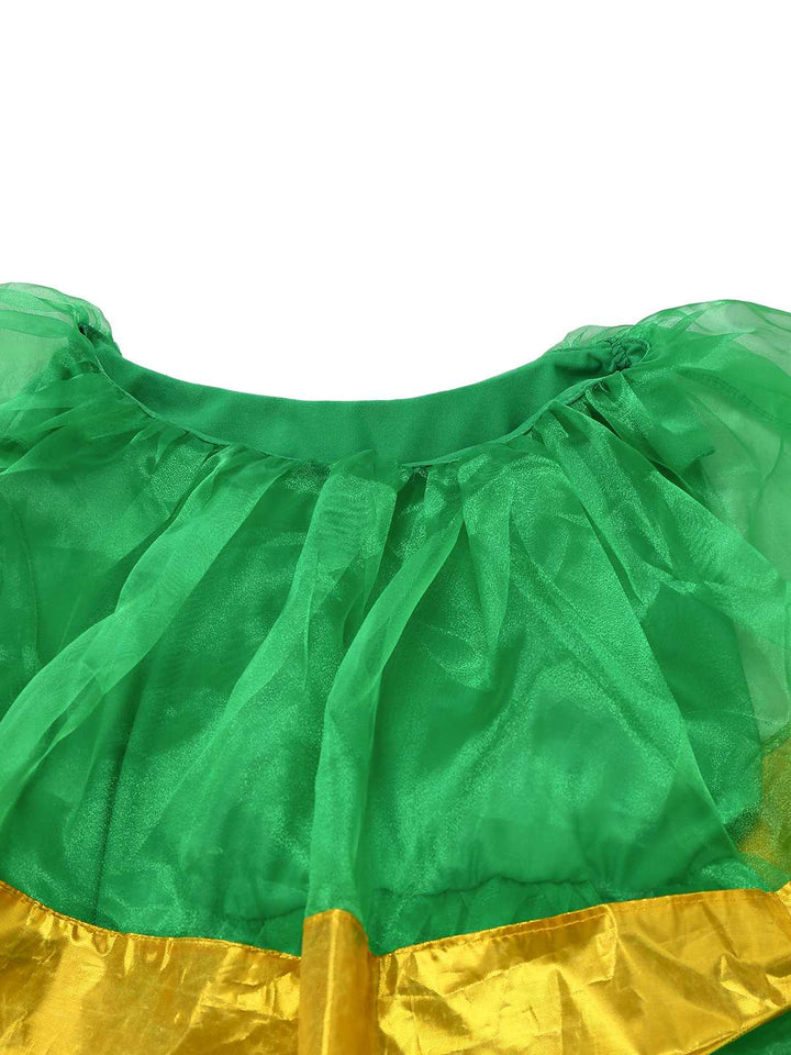 Green 1950s Christmas Tree Costume With Bell - vintage fashion, retro style