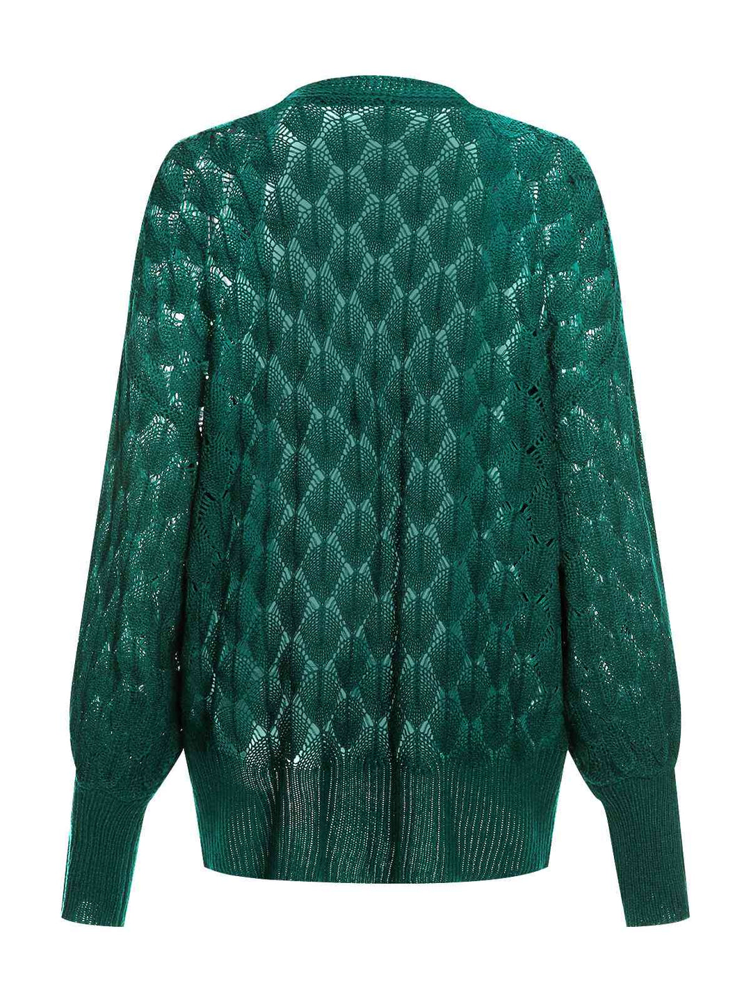 Green 1950s Open Front Crochet Cardigan, vintage fashion, retro style - perfect for women who love vintage and retro fashion