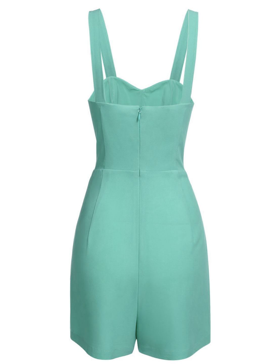 She sways in this Green 1950s Romper &amp; Cherry Skirt and it&