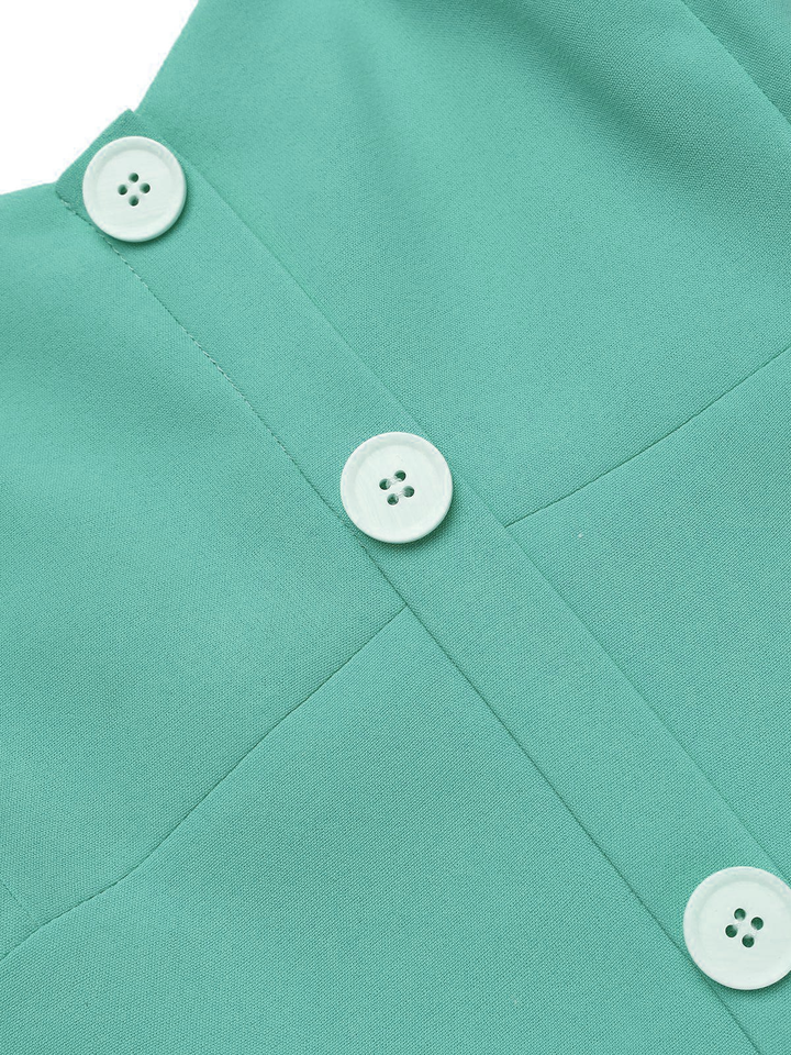 Green 1950s Romper &amp; Cherry Skirt: 1950s grace for the woman who dances through life