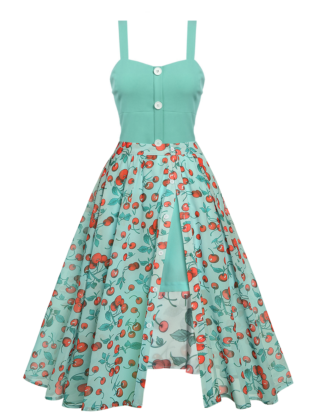 Green 1950s Romper &amp; Cherry Skirt: timeless style reimagined