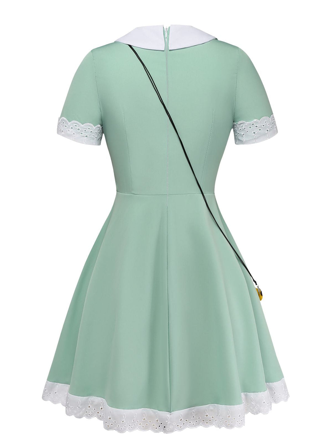 Green V Neck Dress 2