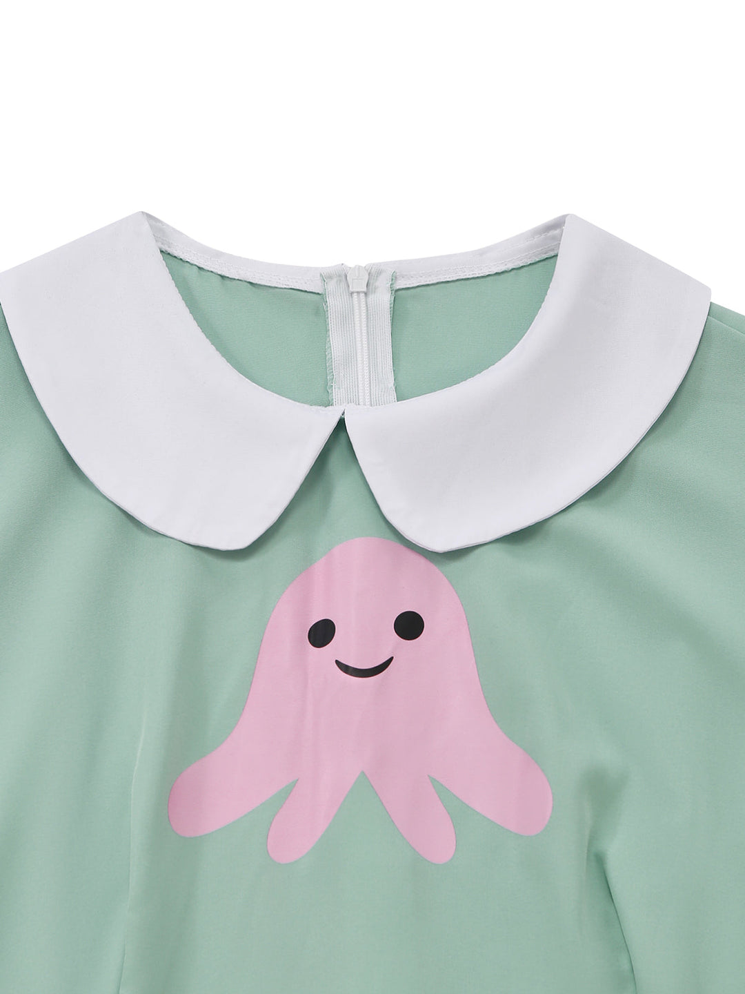 Green V Neck Dress 5