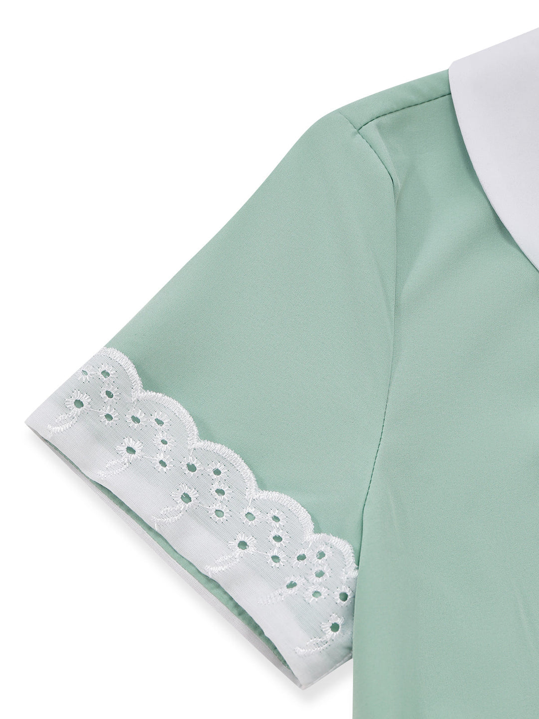 Green V Neck Dress 6