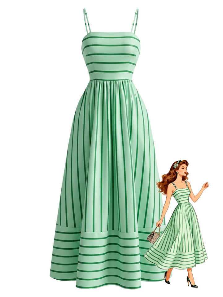 Pale Green 1950s Vintage Retro Top 2