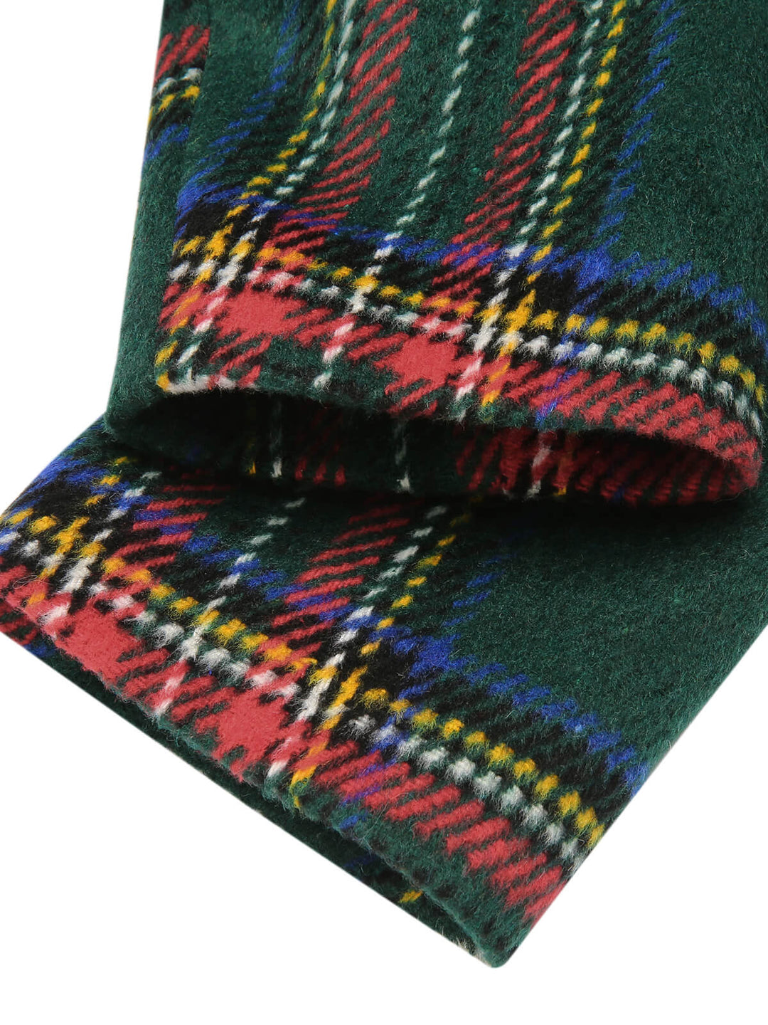 Green 1960s Plaid Fur Collar Pencil Coat - vintage fashion, style