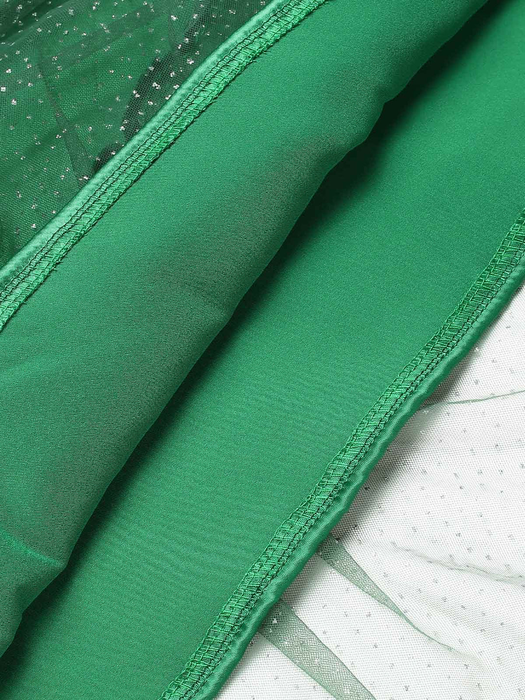 Green 1960s Pom-Pom Christmas Tree Dress: where 1960s romance meets her modern spirit