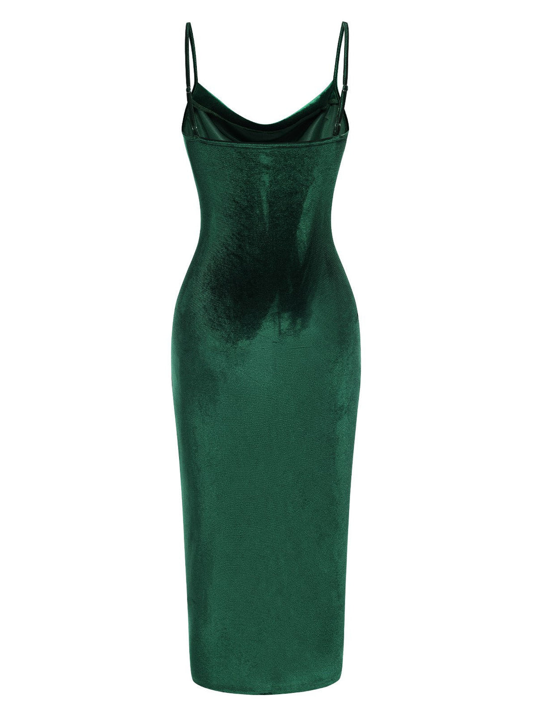 Green 1960s Slit Suspender Velvet Dress, vintage dress, retro fashion - perfect for women who love vintage and retro fashion