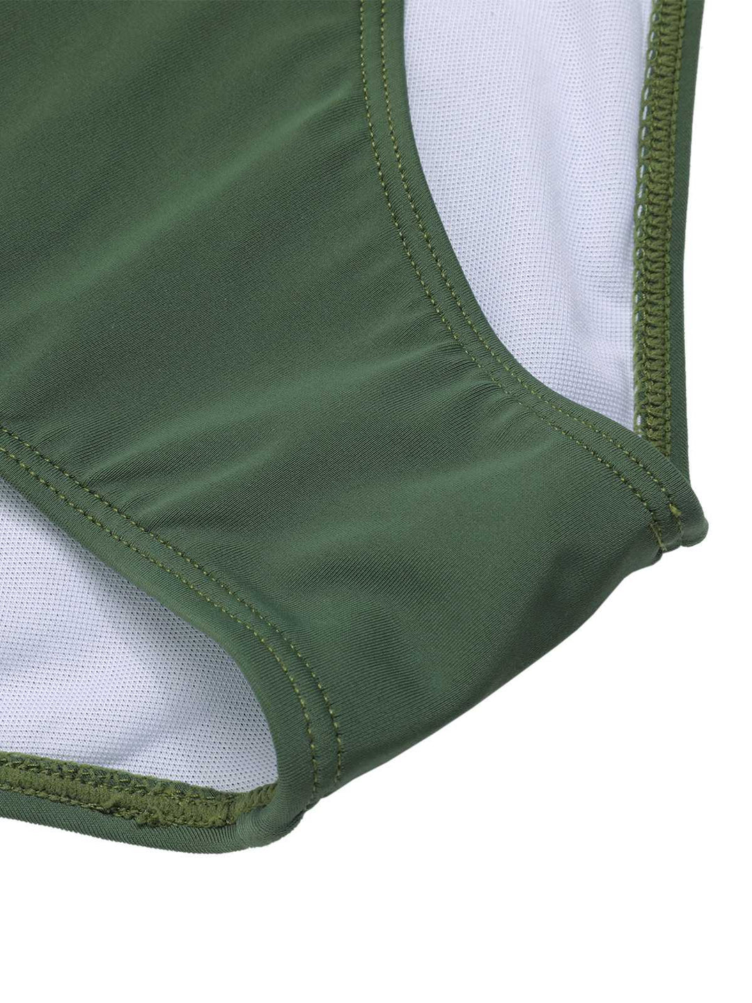 Green Gray 1940s Halter Plaids Swimsuit: 1940s Riviera elegance, reimagined for her