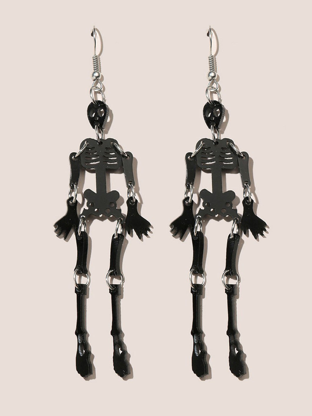 Halloween Black Skeleton Alloy Earrings, vintage fashion, retro style - perfect for women who love vintage and retro fashion