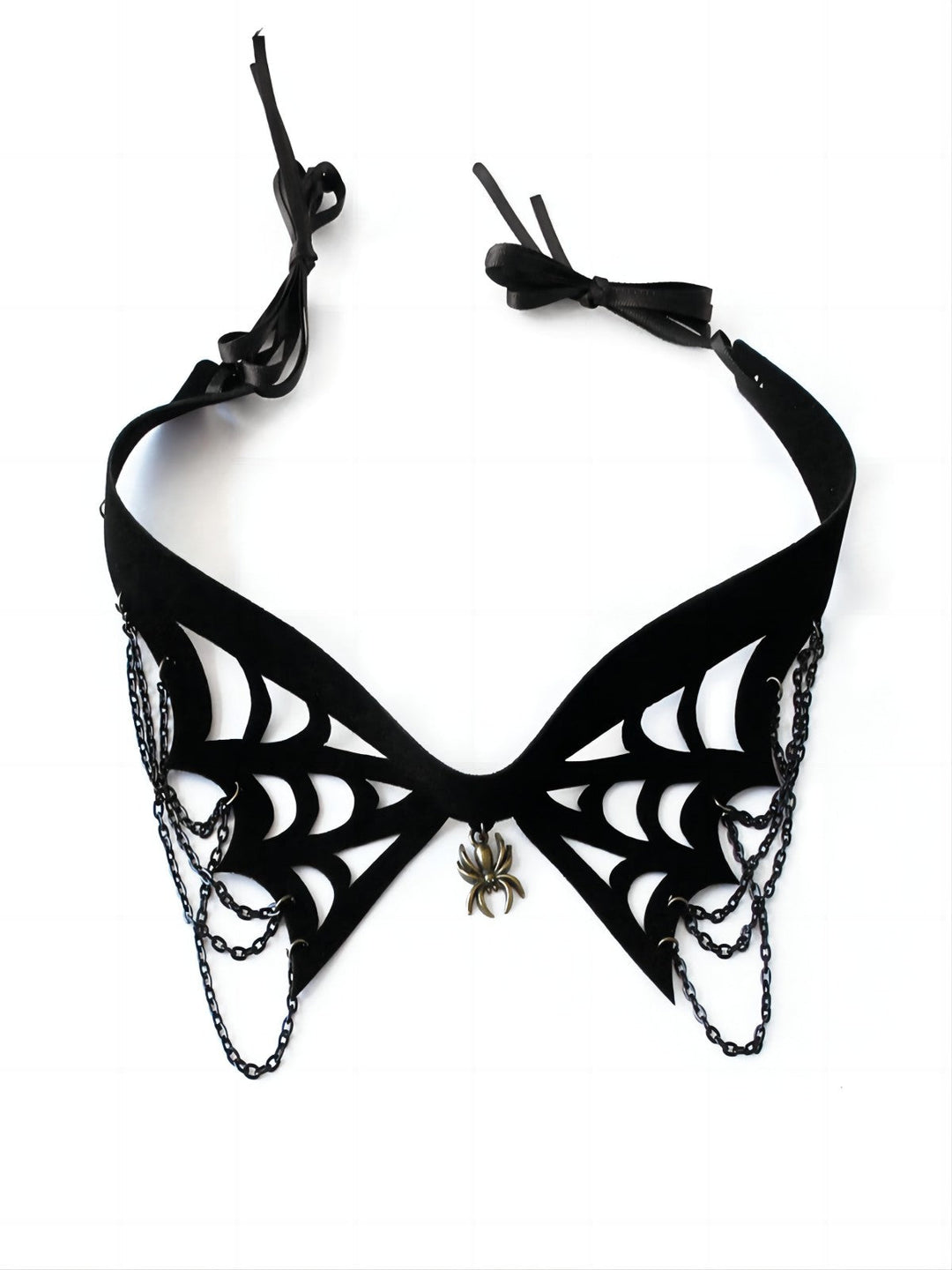Halloween Black Spider Web Gothic Necklace: timeless style reimagined