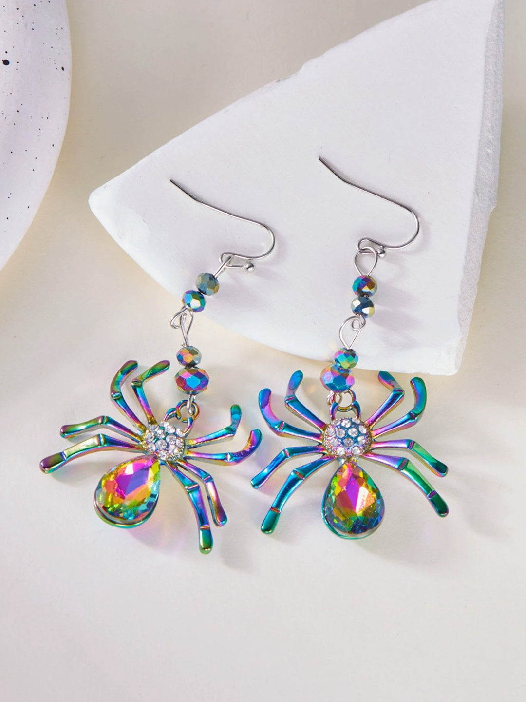 Halloween Colorful Spider Earrings - vintage fashion, retro style