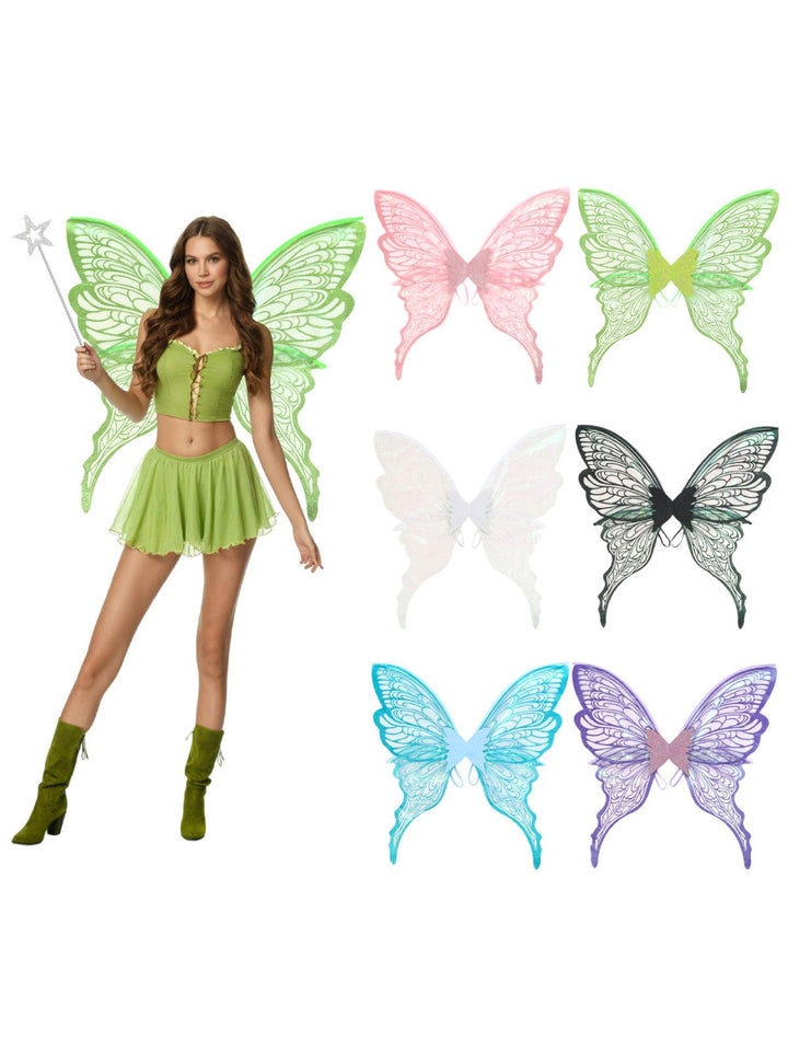 Halloween Magical Fairy Wings Costume Set - vintage fashion, retro style