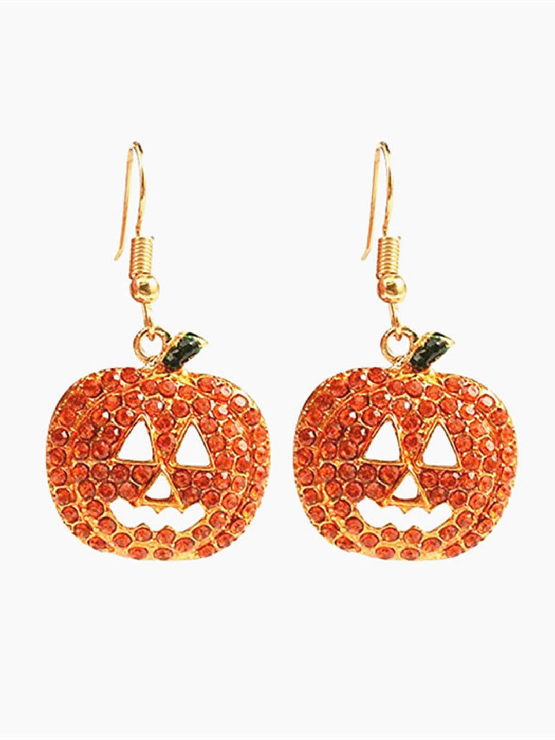 Halloween Rhinestones Grimace Pumpkin Earrings: vintage detail work for the woman who notices