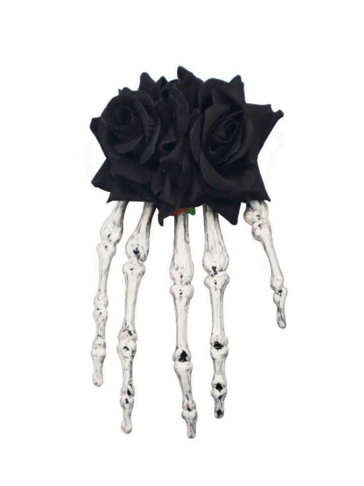 Halloween Skeleton Hand Hair Clip - vintage fashion, retro style