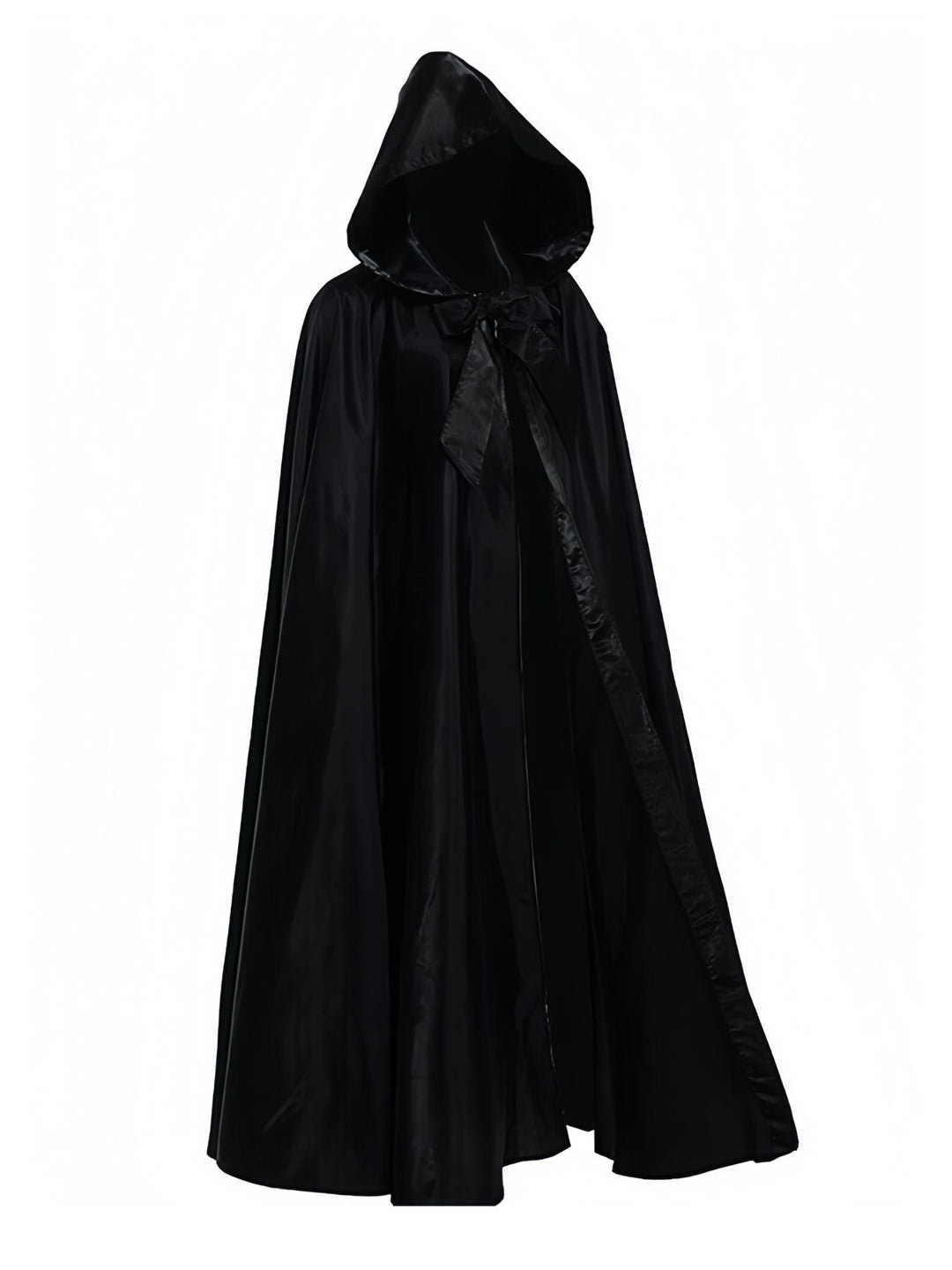 Halloween Solid Tie Hooded Cape Cloak - vintage fashion, retro style