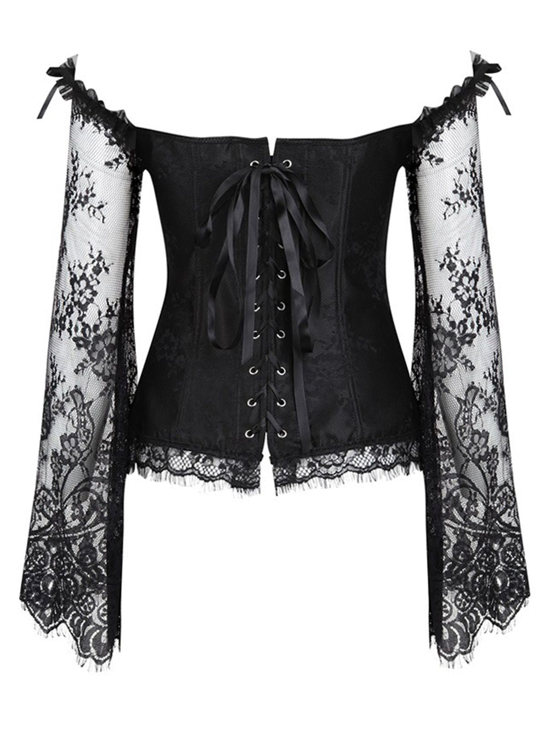 Halloween Steampunk Lace Patchwork Corset: timeless style reimagined