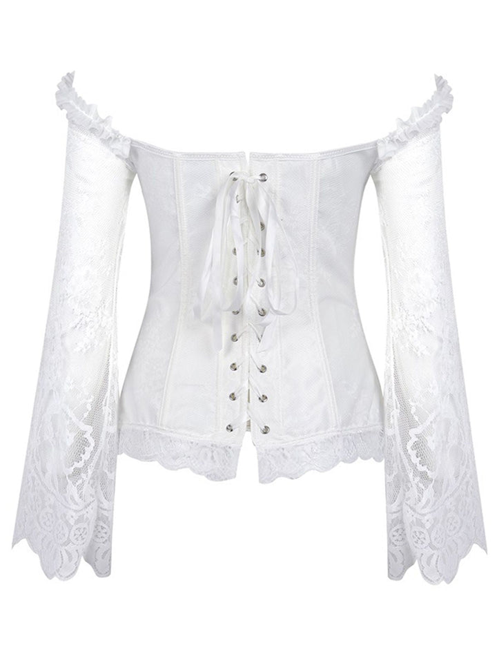Halloween Steampunk Lace Patchwork Corset: timeless style reimagined