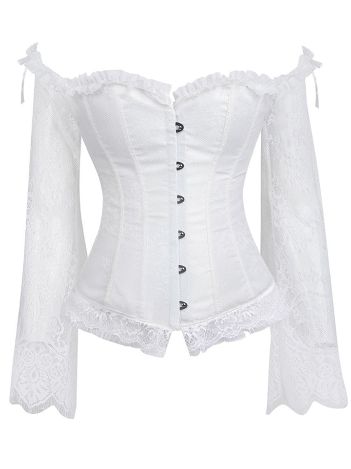 Halloween Steampunk Lace Patchwork Corset: timeless style reimagined
