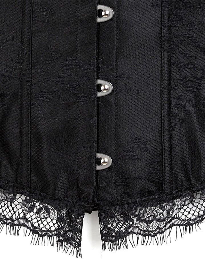 Halloween Steampunk Lace Patchwork Corset — vintage elegance for the modern woman