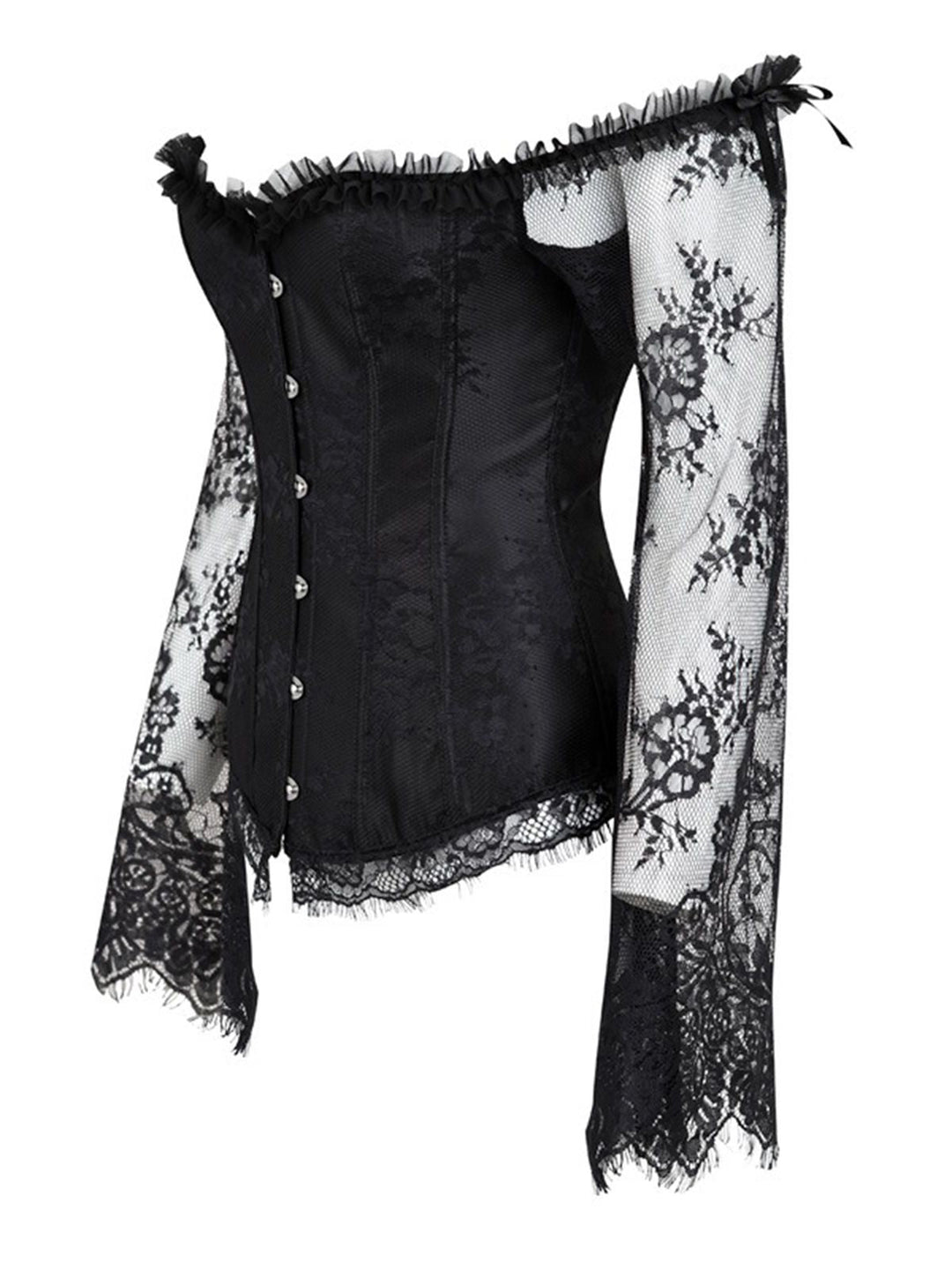 Halloween Steampunk Lace Patchwork Corset: timeless style reimagined