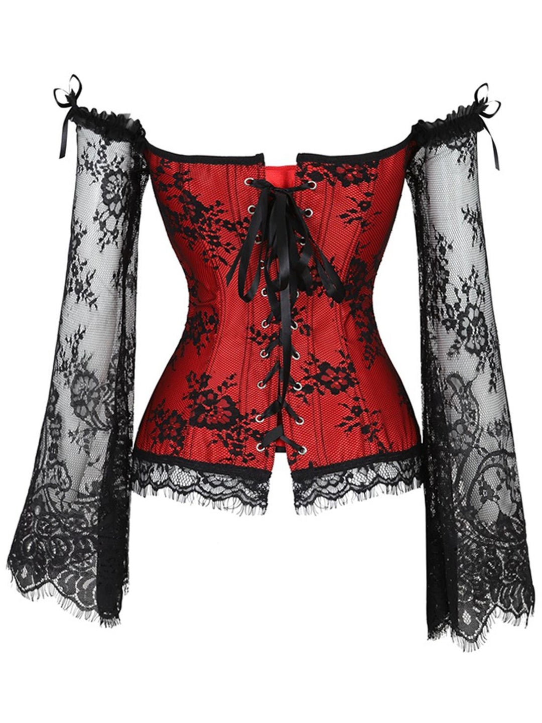 Halloween Steampunk Lace Patchwork Corset: timeless style reimagined