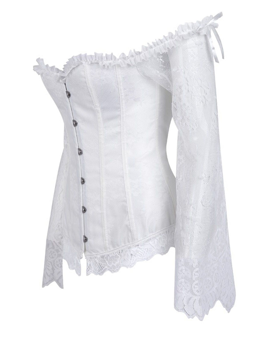 Halloween Steampunk Lace Patchwork Corset: timeless style reimagined