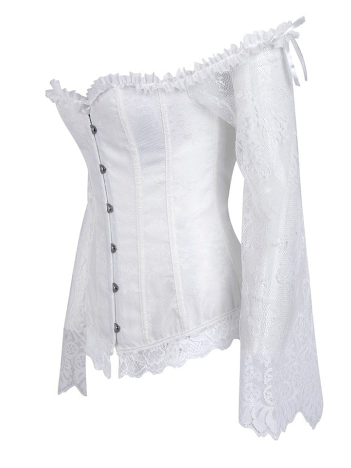 Halloween Steampunk Lace Patchwork Corset: timeless style reimagined