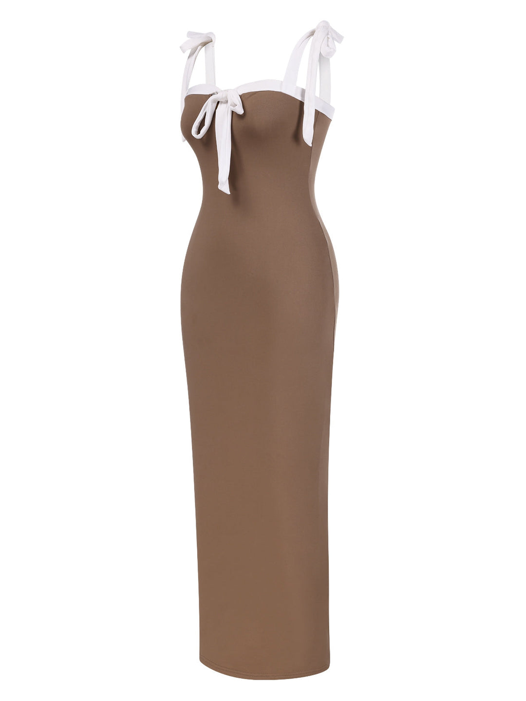 1930s Contrast Shoulder Tie Bodycon | 1930s | vintage dress, retro fashion