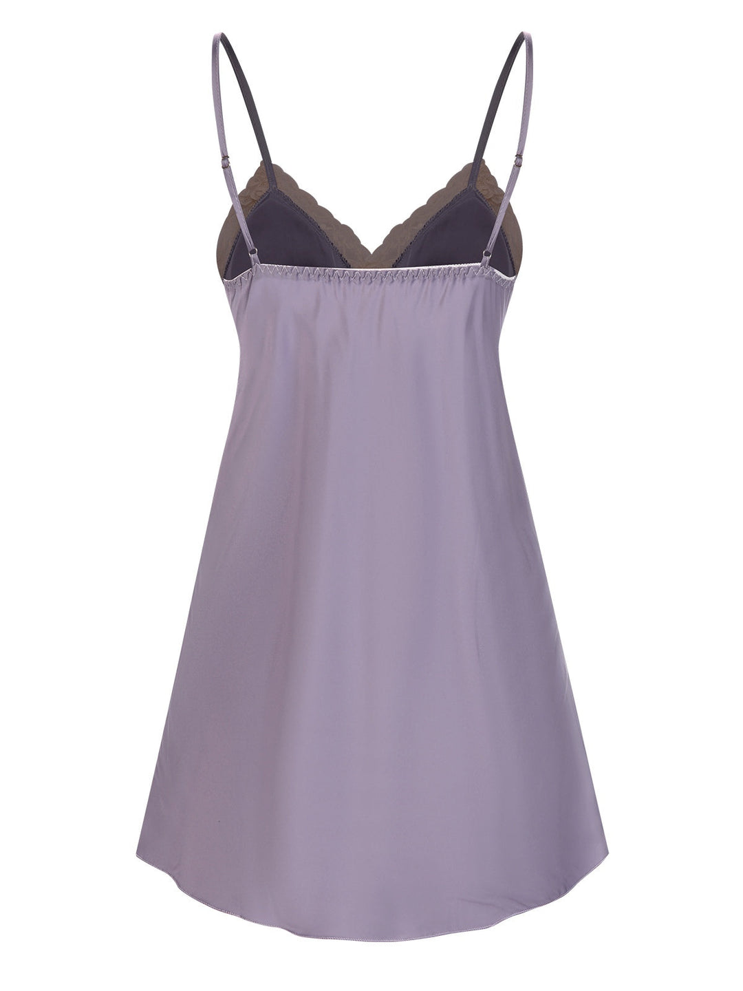 Lavender Lace Satin Patchwork Nightgown, vintage fashion, retro style - perfect for women who love vintage and retro fashion